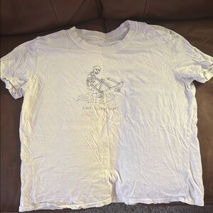 Men's White Graphic T-Shirt